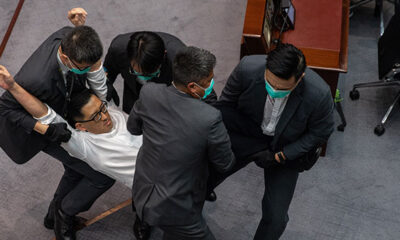 Hong Kong parlamentosunda arbede