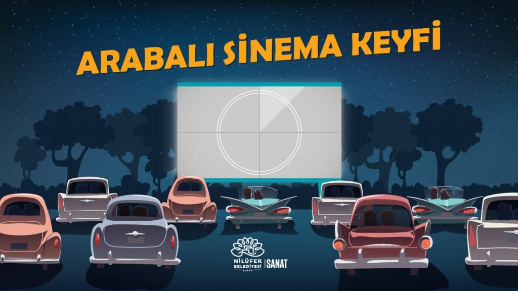Nilüfer’de arabalı sinema keyfi