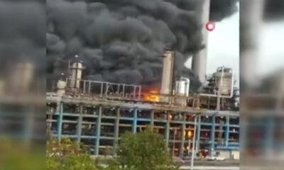 Venezuela’da petrol rafinerisinde yangın