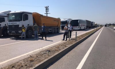 Bursa İzmir karayolunu trafiğe kapattı…