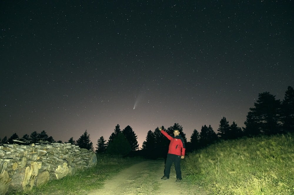 Bursa’da kuyruklu yıldızın hayran bırakan görüntüleri