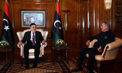 Bakan Akar’dan Libya Başbakanı Serrac ve Katar Savunma Bakanı Atiyye ile toplantı