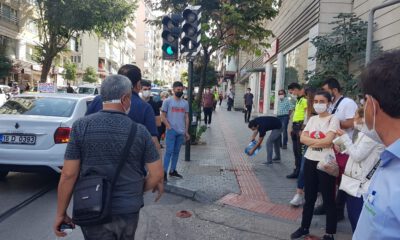 Kırmızı ışıkta geçmeye çalıştı…