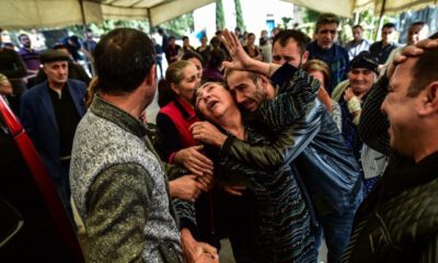 Gence’de füze saldırısında hayatını kaybeden siviller son yolculuğa uğurlandı