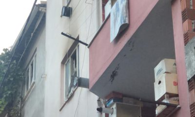 Bursa’da 5 katlı binada korkutan yangın