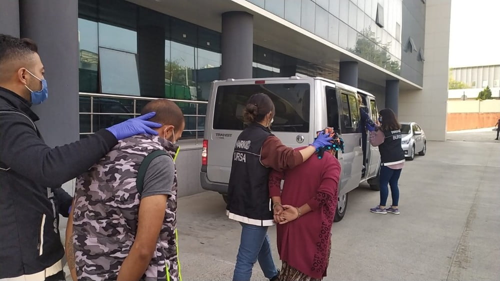 Bursa’da yapılan uyuşturucu operasyonunda 7 gözaltı