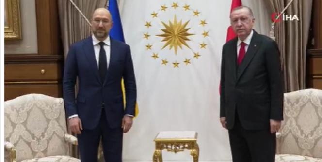 Cumhurbaşkanı Erdoğan, Ukrayna Başbakanı’nı kabul etti