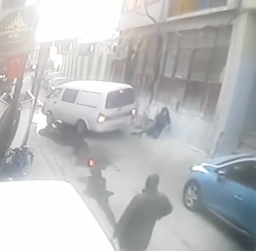 Görünmez kaza kameralara yansıdı