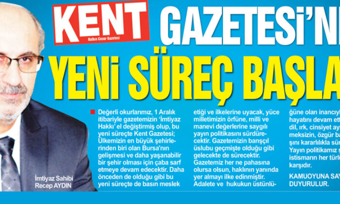 Kent Gazetesi’nde yeni süreç başladı