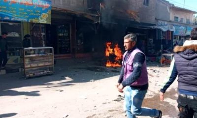 Bomba yüklü motosiklet patladı: 3 ölü