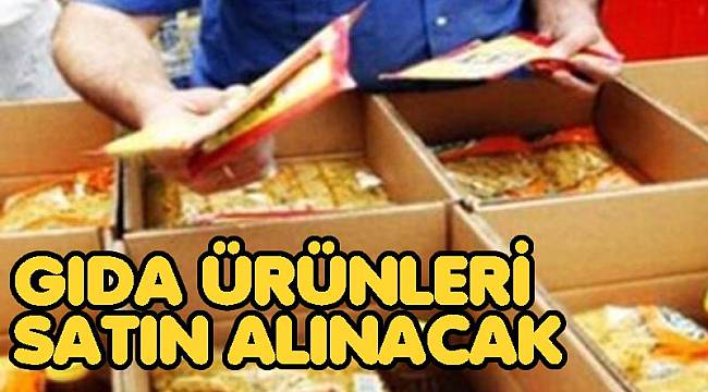 Gıda ürünleri satın alınacak