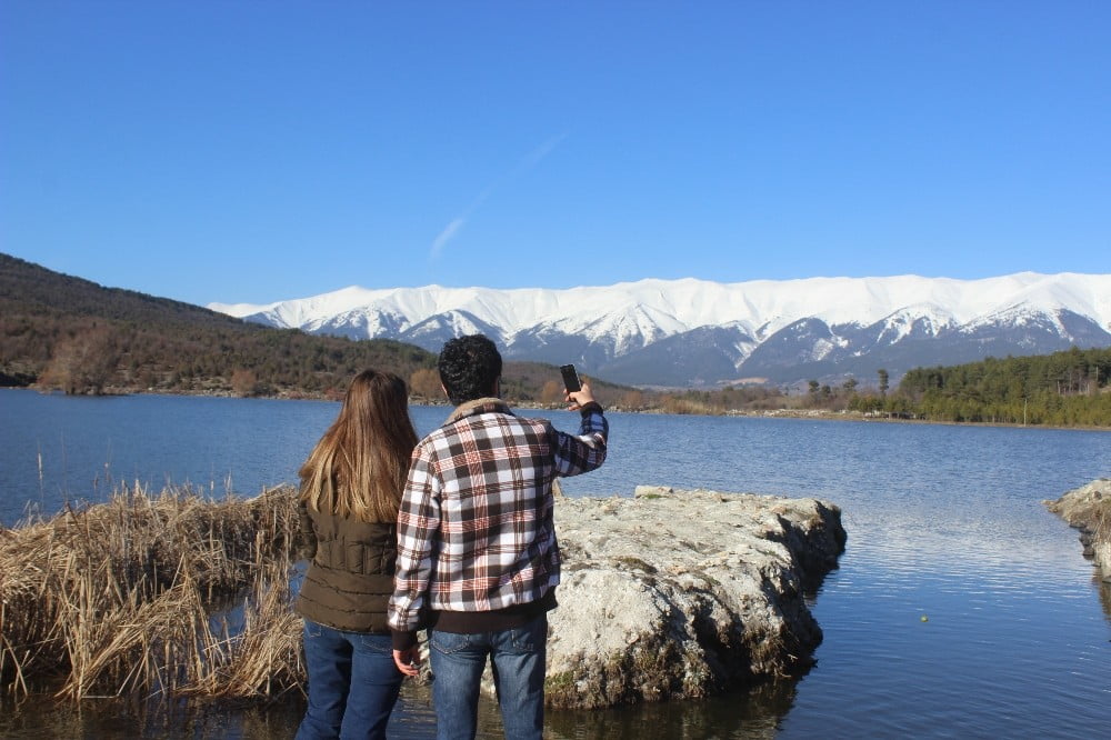 Bu manzarayı izlemek için şehir dışından geldiler