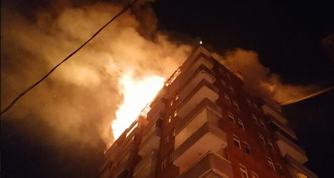 Sürmene’de yangın