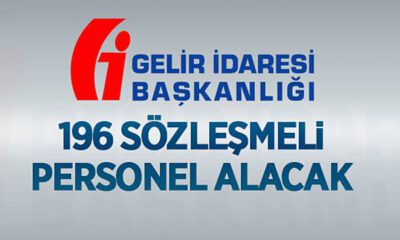 Gelir İdaresi Başkanlığı 196 sözleşmeli personel alınacak