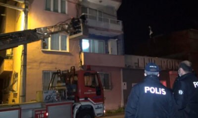 Unutkan vatandaş evine itfaiye merdiveni ile girdi