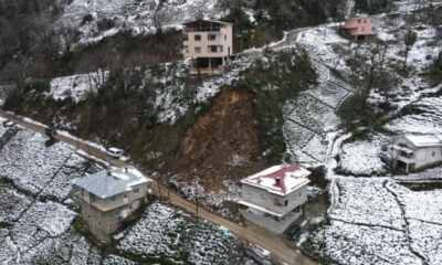 Rize’nin İkizdere ilçesinde heyelana maruz kalan evler yıkılacak