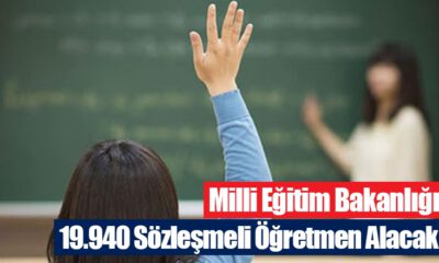 Milli Eğitim Bakanlığı 19.940 Sözleşmeli Öğretmen Alacak