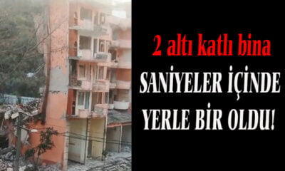 10 saniye içinde yerle bir oldu!