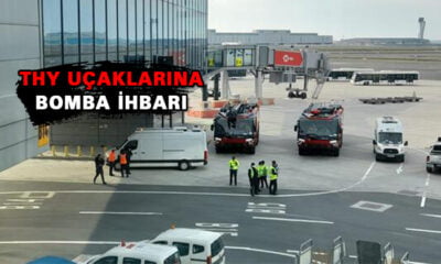 İki uçağa bomba ihbarı