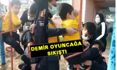Bursa’da çocuk parkında inanılmaz kaza…