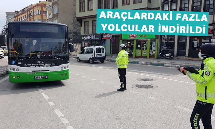 Toplu taşımaya korona virüs denetimi