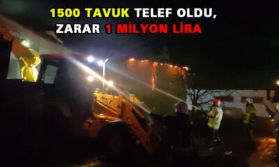 Çiftlikte yangın