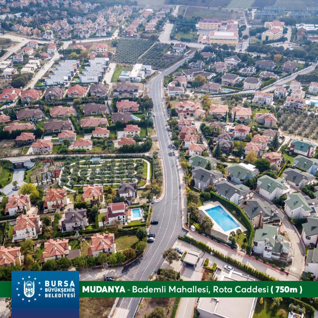 Mudanya Bademli’de 471 m2 tripleks villa icradan satılık