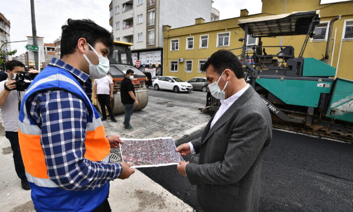 Osmangazi’de boş kalan yollar makyajla yenileniyor!