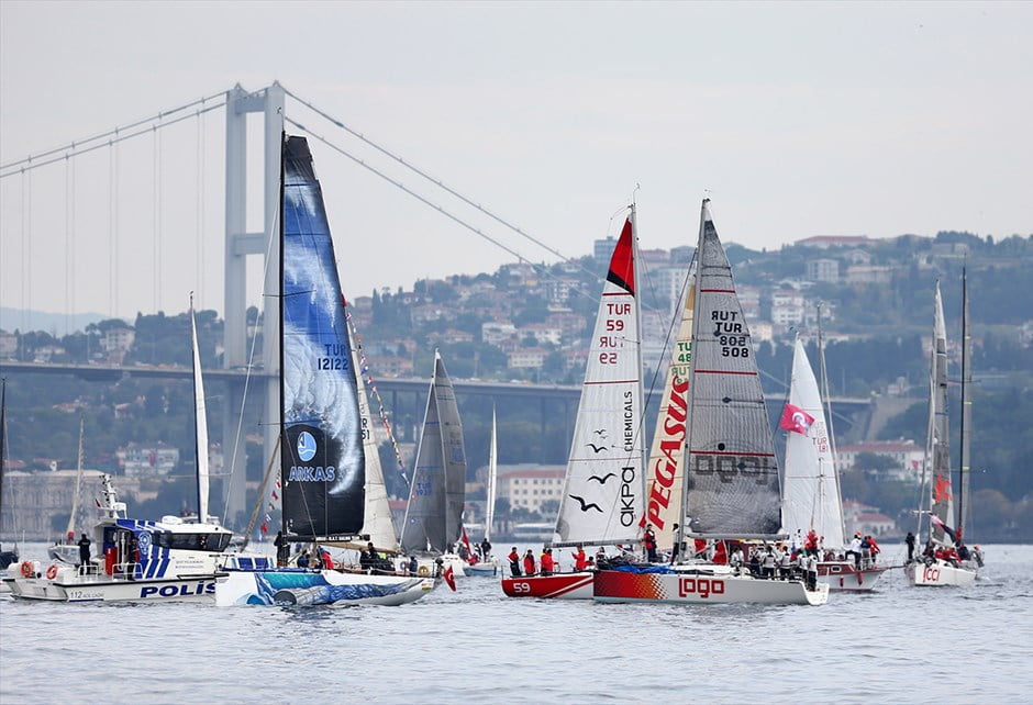 Boğaz’da yelken yarışı heyecanı!