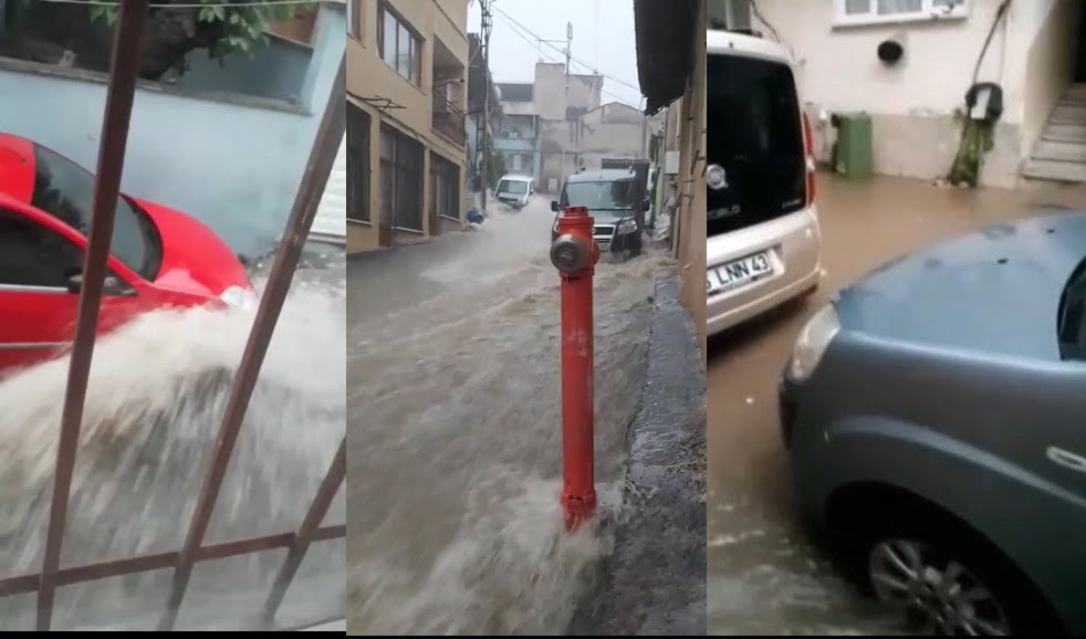 Sağanak yağış Bursa’yı işte böyle vurdu!