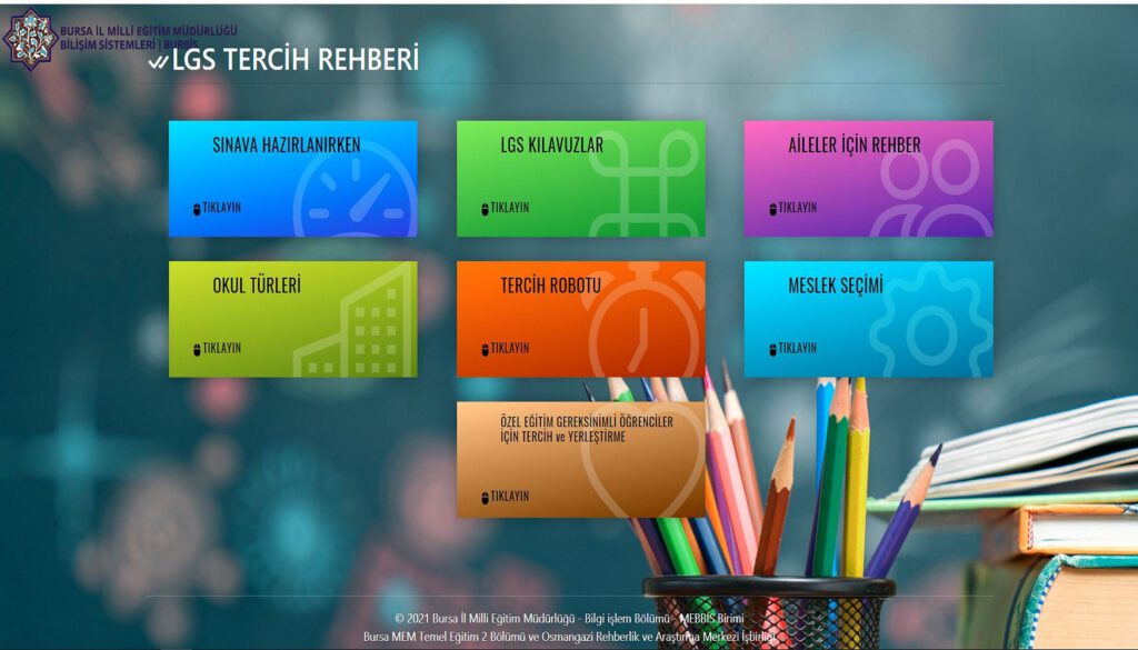 LGS tercihleri için tercih robotu