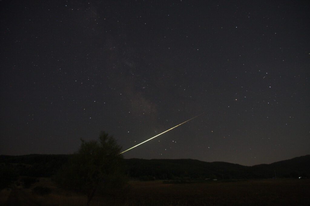 Meteor düşüşü Bursa’da görüntülendi̇