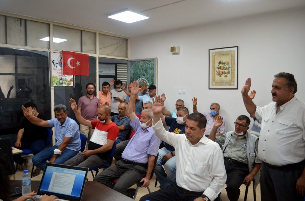 Meyveciler, Mudanya’da sandığa gitti