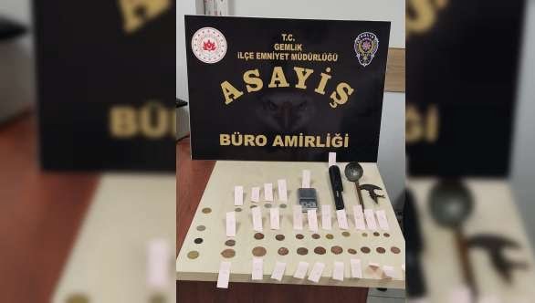 Bursa’da kaçak sikke ele geçirildi
