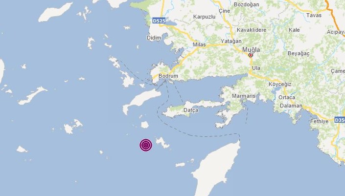 Datça açıklarında yine deprem oldu