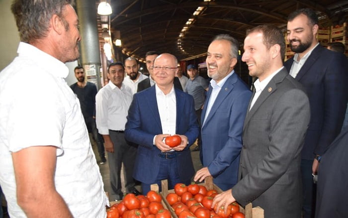 Gürkan’dan hal esnafına ziyaret