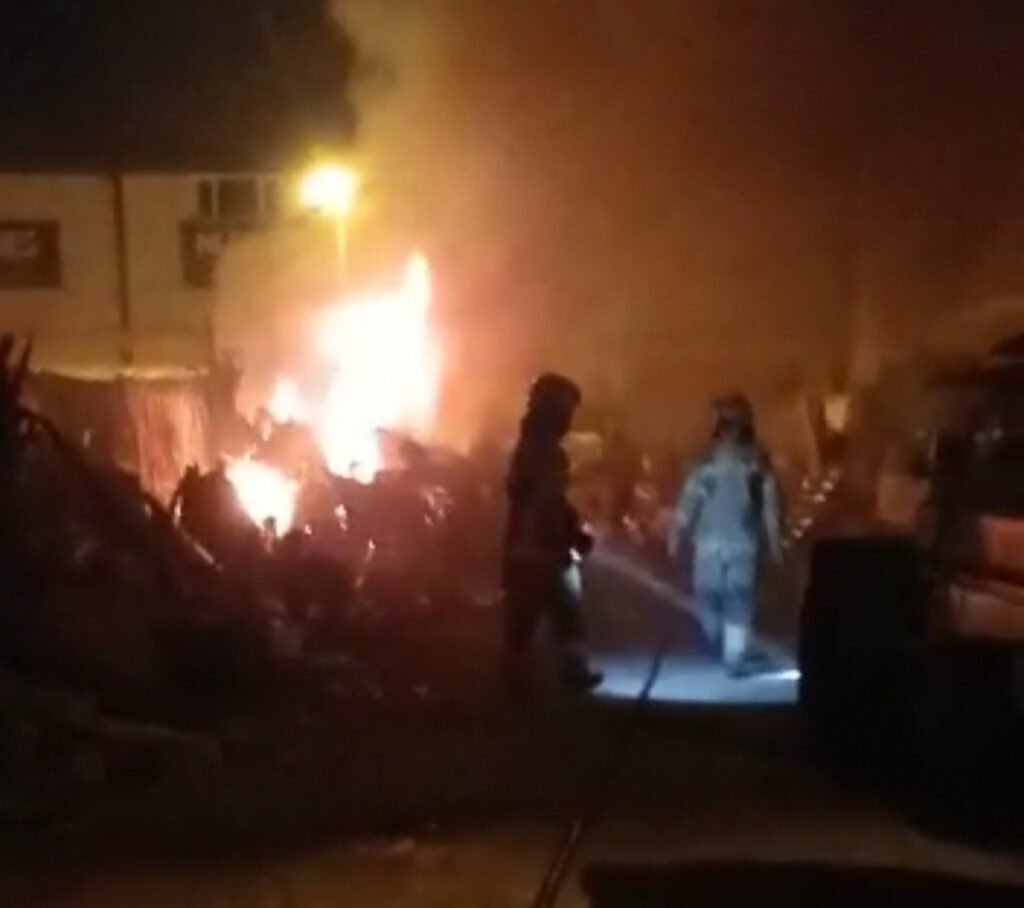 Hurdalıkta çıkan yangın söndürüldü