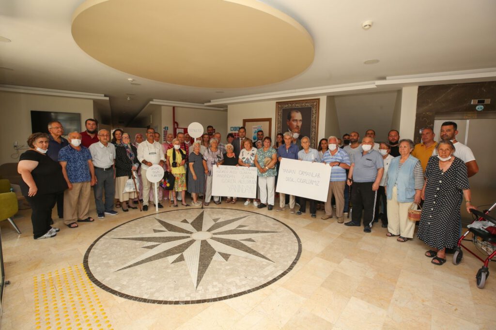 Huzurevinden felâket bölgesine destek