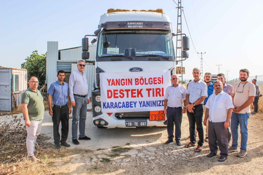 Karacabey’den Milas’a yardım eli uzandı