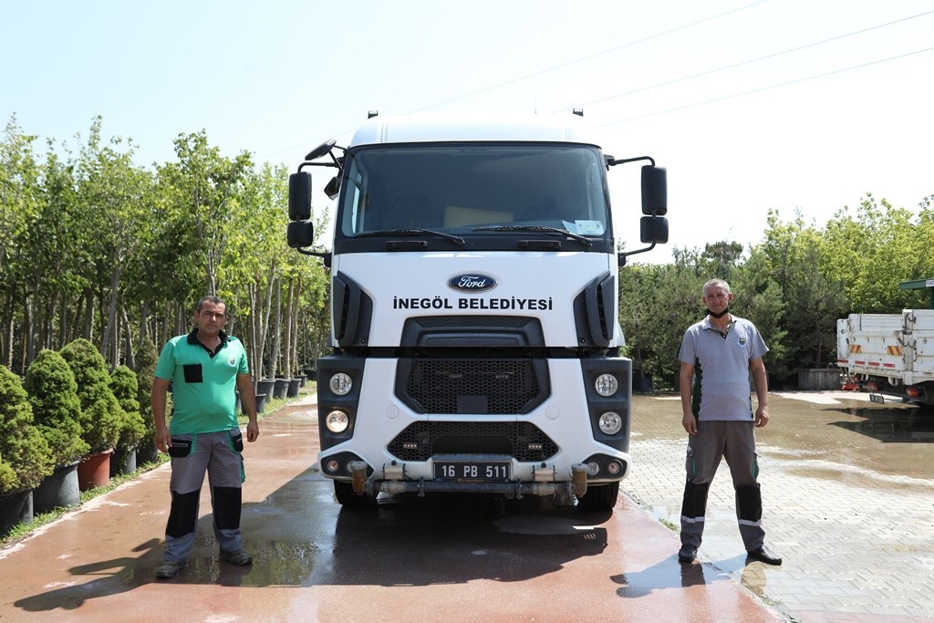 Manavgat’ta görevli personel İnegöl’e döndü