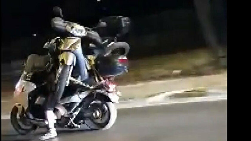 Bursa’da motor üstünde motor taşıdı!