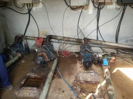 Su motorlarını çaldılar!