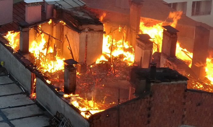 Tokat’ta korkutan yangın