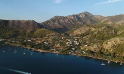 Acı tablo, havadan görüntülendi