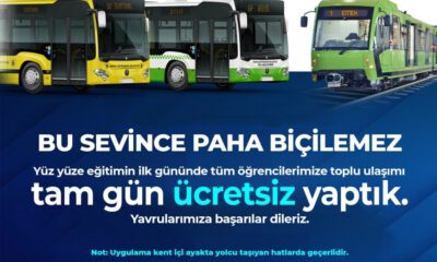 Bursa’da yarın ulaşım ücretsiz