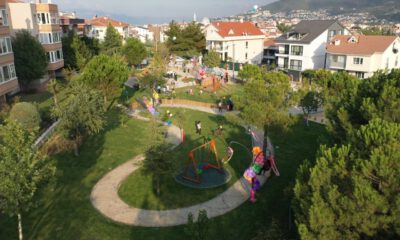 Çocukların tasarladığı parkı çocuklar açtı