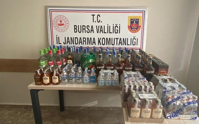 Bursa’da kaçak içki operasyonu