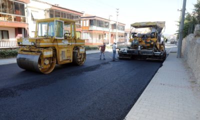 Mudanya’da asfalt çalışmaları devam ediyor