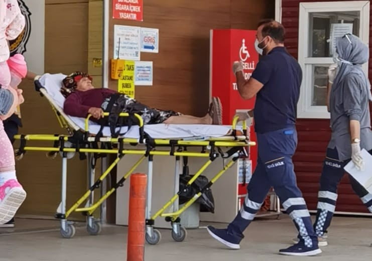 Yaşlı kadın köpeklerin saldırısına uğradı