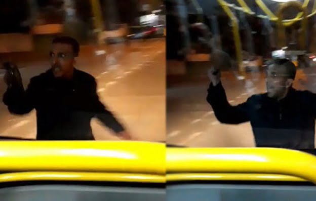 Bursa’da bıçaklı saldırgan kameralara yansıdı